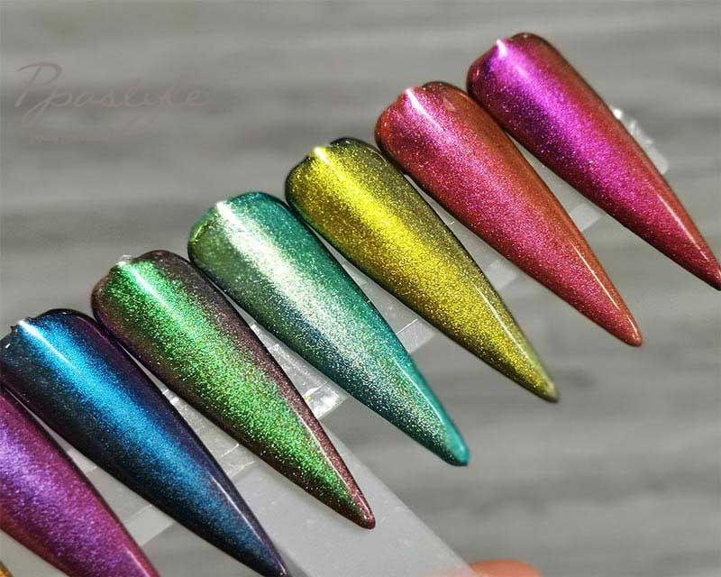 Chameleon Holographic Nail Art Flakes - wide 6
