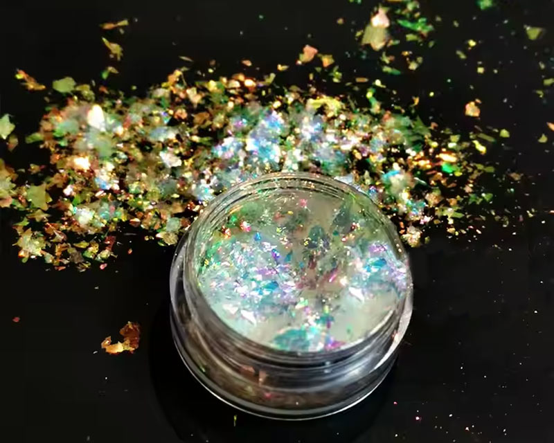 CF01 white glitter rainbow