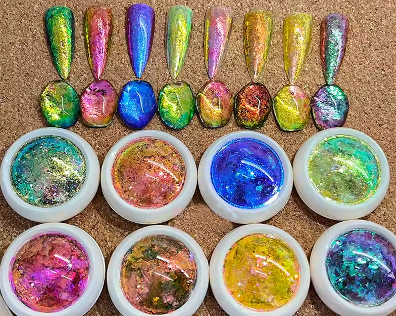 CF06 chameleon bright holographic loose flakes